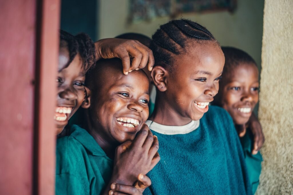 children smiling